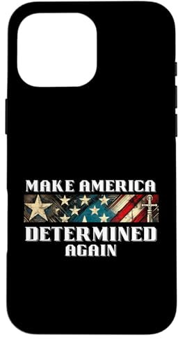 Macht Amerika wieder entschlossen USA Stars & Stripes Hülle für iPhone 16 Pro Max