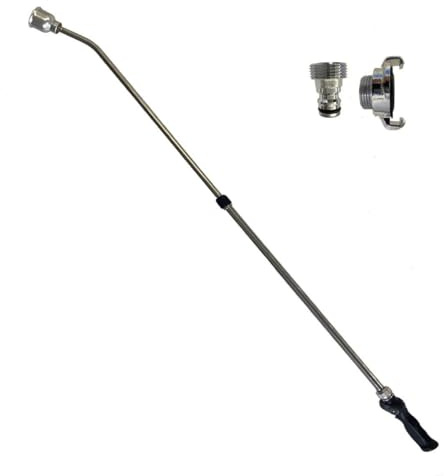 HydroSure Watering Lance with Thumb Control 75-135 cm - Long-Reach Garden Hose Spray Wand with Ergonomic Thumb Trigger for Precise Water Flow Control, Ideal for Lawn, Hanging Baskets