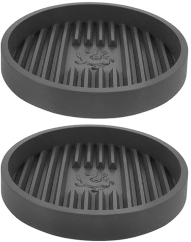 Gadpiparty Toilet Plunger Drip Tray 6.89In Holder with Drying Mat for Bathroom Essentials Preventing Floor Spills and Keeping Plunger Clean