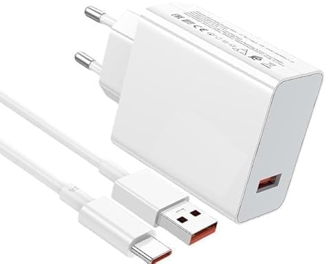 45W Chargeur USB-C pour Note 15 14 13 12 POCO X7 M7 Pro M6 Mi 11 Pad 7 6 5 Pad avec Câble 6A 1m Charge Rapide Bloc Chargeur Caricabatterie pour Téléphone