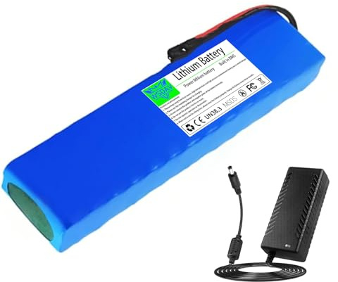 WSDAV 36V 10.5Ah Electric Scooter Power Lithium Battery 36 Volt Folding Scooter Li-ion Battery for 0-350W Hoverboards Skateboards Motor with Charger,XT30+JST 2