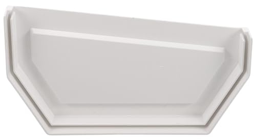 ASAKKURA Tappo Terminale in Plastica per Grondaia da 200mm, Copertura Regolabile per Pluviali, Accessorio per Protezione e Sigillatura Grondaie, Uso Interno ed Esterno, Soluzione Versatile