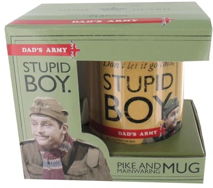 Dad's Army Official Mug, Stupid Boy, Pike & Mainwaring, Gift Boxed