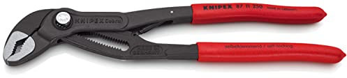 KNIPEX Cobra...matic Water Pump Pliers Self-Service Card with Non-Slip Plastic Coating 250 mm, 87 11 250 SB