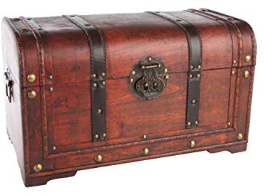 MYBOXES Schatzkiste Piratentruhe Geschenkskiste Größe 45x27,5x30,5cm