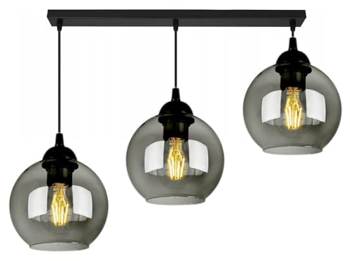 Taklampa pendellampa svart grå vit lampa 830-BZ3
