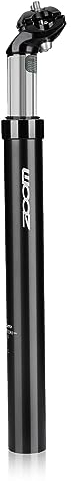 Splumzer Droppstolpe, cykelstolpar cykelupphängning sadelstolpe 27,2 mm 31,6 mm aluminium justerbar sadelstolpe för MTB vägcykel, mountainbike, fast cykelsadelstolpe (svart, 27,2 mm)