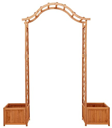 Keketa Homgoday Holz-Rosenbogen für Garten Dekoration & Rankhilfe - Massivholz, 175x40x204 cm Model316388