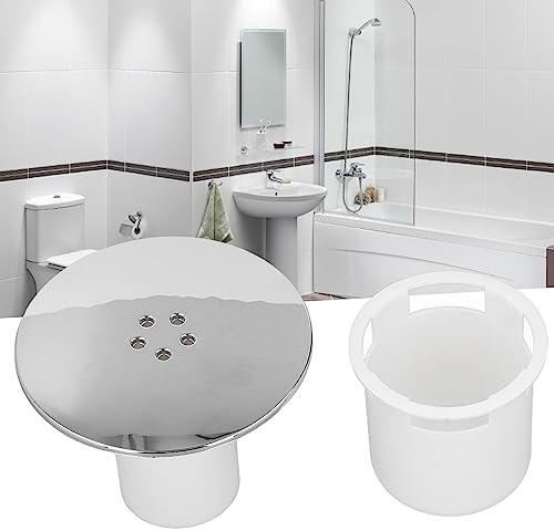Brrnoo Copertura rotonda per lo scarico della doccia: pulisce efficacemente e previene i capelli nello scarico |Pratico accessorio per soffione doccia con scarico acqua
