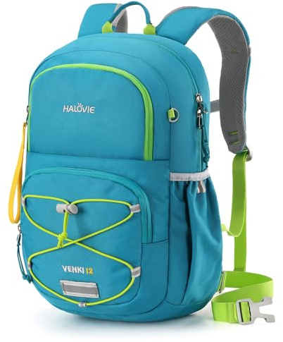 HALOVIE Kinderrucksack Jungen 12L Wanderrucksack Kinder mit Brustgurt für 3-8 Jährige Rucksack für Wandern Outdoor