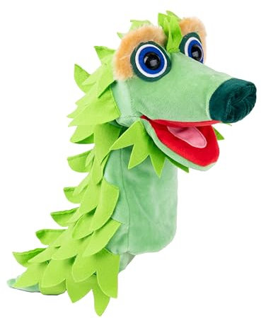 Marionett Sagofigur handdocka drake Lalobe 51 cm, flerfärgad, för kasperletteater