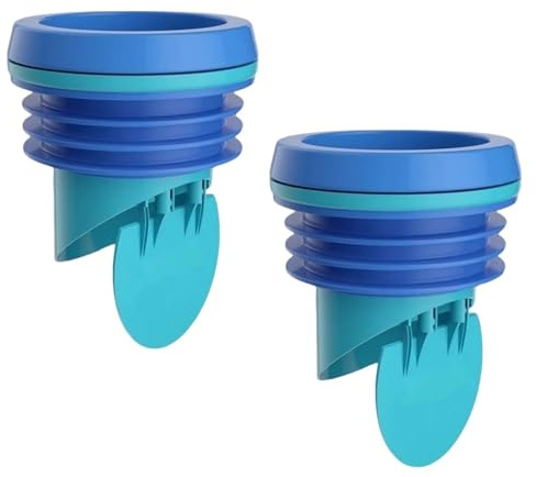 Générique Joint de Toilettes Anti-Odeur avec clapet Anti-Retour pour tuyaux en PVC de 100 à 110 mm(Bleu)