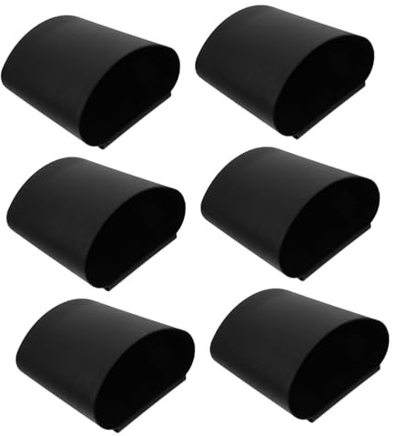 Cesta Colgante Pequeña Cubo Colgante PP Negro 6 Piezas
