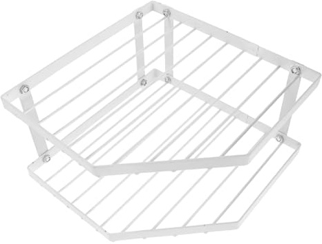 LOLIPPYY Organizer da Angolo per Cucina Mensola da Banco Angolare in Metallo Supporto Resistente per Pentole Padelle e Spezie Scaffale Multiuso per Armadietti e Piano di Lavoro