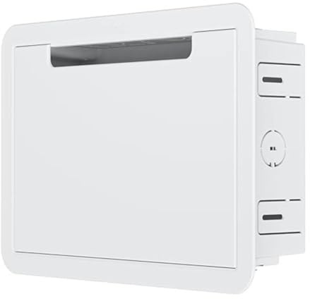 Emiif 22.9 cm TV Media Box und Netzwerkgehäuse für Fire TV und für Samsung One Connect Mini, Weiß