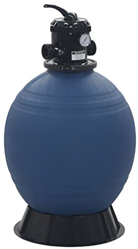 Nqyjm Filtro a sabbia per piscina con valvola a 6 vie, colore blu, 560 mm, per piscine
