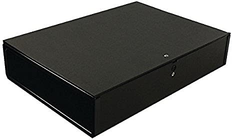 Q-Connect 75mm Box File Foolscap Black (5 Pack) KF20017
