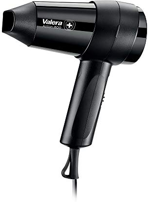 Valera, Action 1800, Asciugacapelli Compatto, Phon da Viaggio con 3 Livelli di Temperatura/Flusso dell'Aria, Anello per Appenderlo Integrato, 1800 W, Swiss Made