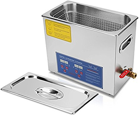 CGOLDENWALL Ultraschall-Reiniger, Heizung, Timer, kommerzielle Ultraschall-Reinigungsmaschine aus Edelstahl, industrieller Ultraschall-Reiniger für Brillen, Schmuck, Zahnprothesenreiniger (10 l)