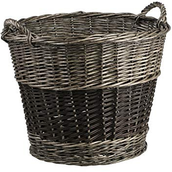 e-wicker24 Alles aus Weide Vollweidener Kaminkorb, Kaminkorb aus Weide, Weidenkorb für Kaminholz
