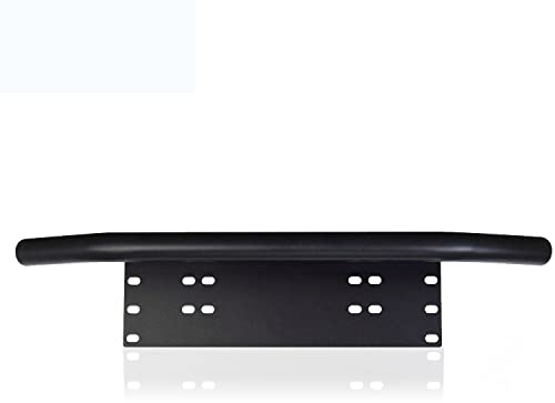 PICAA Universal Kennzeichenhalter Bull Bar 23 Zoll, Aluminium legierung | für Frontschutzbügel Stoßstange LED Arbeitslampen Lichtleisten LED Licht Kennzeichenhalterung Halterung für Offroad, Schwarz