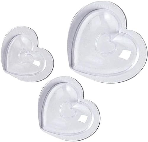 Moule 3D en forme de cœur en polycarbonate pour chocolat, bonbons, fondant, moule en plastique pour pâtisserie, pâtisserie, outils de boulangerie