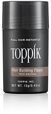 TOPPIK 12 g de fibras capilares, densificador de pelo, color marrón medio