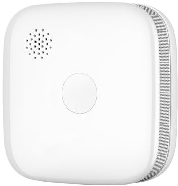 Smoke Alarm for Home 10 Year Battery Smoke Detector Conforms to EN14604 Standard 85dB Standalone Fire Alarm with Test Button(White Square Smoke Alarms 1 pack)