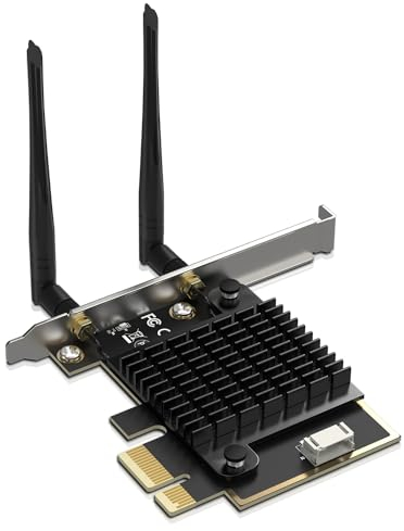 NICGIGA Scheda wireless WiFi 7 PCIe Intel BE200 NGW, Bluetooth 5.4, 5800 Mbit/s, supporta Windows 10/11 (64 bit), ideale per WiFi7/WiFi6E/WiFi6/WiFi5 e Wireless AP