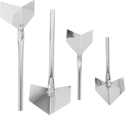 Generic 4pcs Stainless Steel Drywall Corner and outside Angle Finishing Trowels for Smooth Trimming and Easy Application
