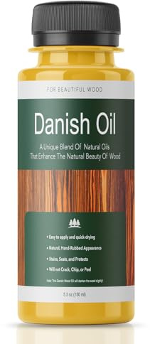 Pure Linseed Oil Wood Finish & Sealer - Linseed Oil for Wood Finishing - Wood Oil - Ideal for Furniture, Butcher Blocks, Salad Bowls, & More - Restore & Protect, Fast Curing - 5.3 oz