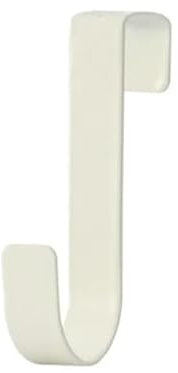 EKHNMTCM 2 stücke S-förmigen Metall Haken Schrank Tür Hängen Rack Gadgets Halter Regale Schrank Lagerung Organizer Bad Zubehör(White-2pcs)