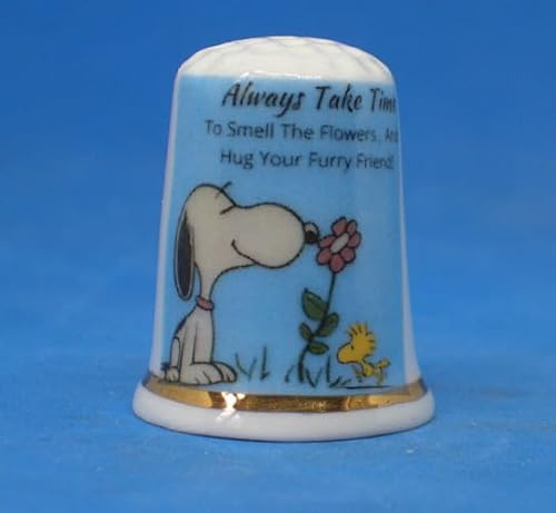 Birchcroft Fingerhut aus Porzellan, Sammlerstück, Always Take Time, mit Displaybox