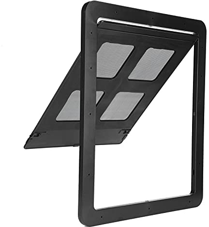 Hundetür für Glasschiebetür, Katzentür, Hundetür für Screen DOO, Hundetür, Fliegengitter, Veranda, Hundetür, Türklappe für Erwachsene, Katzen, Abschließbarer Türeinsatz für