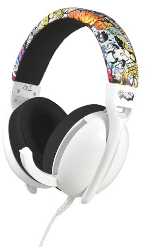 Cascos Gamer Compatible con PS5, PS4, XBOX, Switch, PC y Smartphone | Headset Gaming: Auriculares ergonómicos con Sonido estéreo y micrófono retráctil | Cable de 1,1 Metros con Entrada Universal de 3.