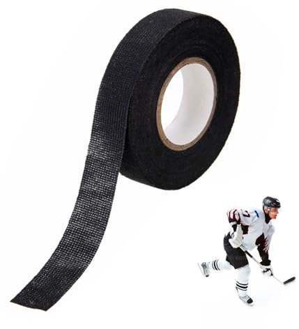 1 Rollen 25mm×10m griffband,grip tape,Schläger Tape,Rutschfestes Hockey Griffband,Hockeyschläger Tape,für Badminton-Griff,Schläger Tape Hockeyschläger Golfstange,Tennis-Squash-Schläger(Schwarz)