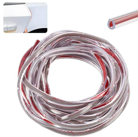 Protection de Porte Automobile en PVC Transparent, Bande de Protection de Bord de Voiture de 5M, Protection U pour SUV, MPV et la Plupart des modèles, Évite Rayures et Usure，à la Plupart des modèles