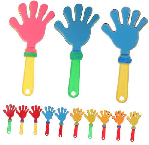 MUCKLILY 24pièces Claquettes à Main Plastique pour Jouets De Musique Et Divertissement Lot de Accessoire De Fête