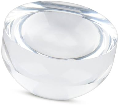 Tixiyu 6X Magnifier Dome Acrylic Optical Magnifying Glass for Reading Hands- Portable with True Color Clarity Versatile Use