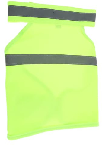DOITOOL Chaleco Reflectante de Seguridad para Mascotas Talla S Color Amarillo Fluorescente Transpirable y Ajustable Adecuado para Paseos Correr y Senderismo al Aire Libre