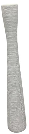 Sharplace Vaso da terra alto, porta piante, decorazione per la casa, portafiori da interno, vaso decorativo in piedi per ingresso hotel, matrimonio, soggiorno, Bianco 47.8 Cm