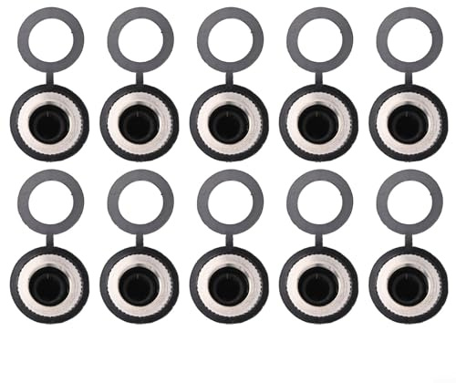 Lot de 10 caches de coffre en caoutchouc pour interrupteur à bascule, tige de 12 mm, étanche, convient pour une utilisation électrique jusqu'à 220 V
