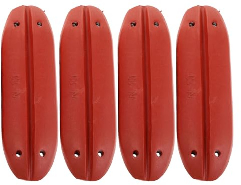 Abaodam Lot de 4 Flotteurs de Corde de Pêche en Mousse Eva Dure Rouge, Dimensions 36x56x181 Mm, Bouées D’ancrage Résistantes aux Intempéries pour Filets, Kayak et Balises de