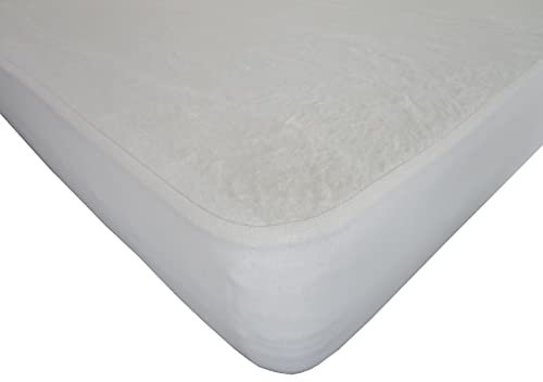 Dukal | Molton-Spannauflage | 200 x 220 cm | aufzuziehen wie EIN Spannbettlaken (für den perfekten Halt) | aus hochwertigem Kalmuck-Molton | 100% Baumwolle | Gewicht ca. 440g/m² | Made In Germany