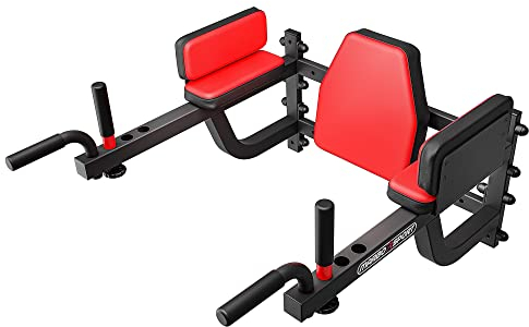 Marbo Sport Klimmzug Dip Station zur Wandbefestigung mit verstellbaren Griffen Bauchmuskeltrainer Bauchtrainer MS-D101