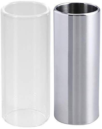 TOYANDONA 2pièces Glissière Pour Guitare Et Acier Goulot De Bouteille Médium Accessoires Pour Guitare Électrique Et Basse Transparent