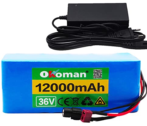 E-Bike Battery 10s4p 36v 12000mah 18650 Li-ion Battery Pack 500w High Power Battery Ebike Electric Bicycle Bms + Charger