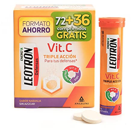 Leotron Defensas - Vitamina C - Formato 72+36 cápsulas
