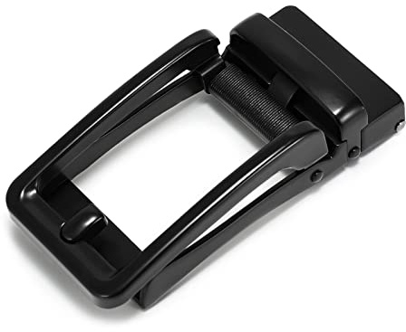 JasGood Cintura da uomo da 35 mm e fibbia a cricchetto automatica da 40 mm, Nur Schnalle, für Gurt 3,5cm Breite