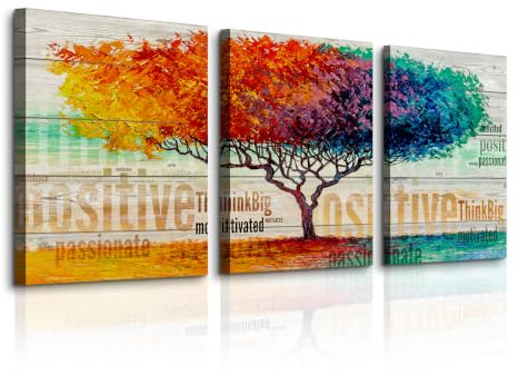 MHARTK66 ästhetische Bilder Wohnzimmer Baum des Lebens Gemälde 30x40 cm | hd-druck mit klaren details, leichtes aufhängen, schnelle montage, flexibel einsetzbar und ideal als passende geschenkidee